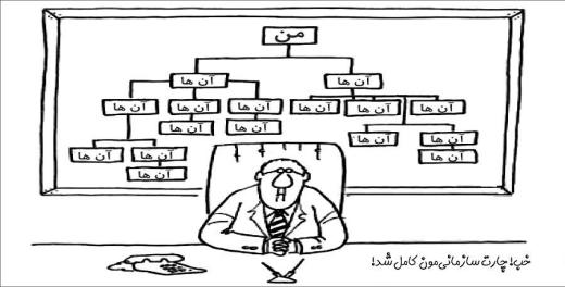 کاریکاتور روز: چارت سازمانی